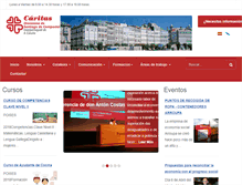 Tablet Screenshot of caritascoruna.org